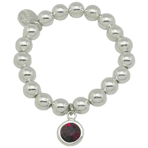 Bracciale Elastico Con Cristallo Rosso Sw - Foto 1