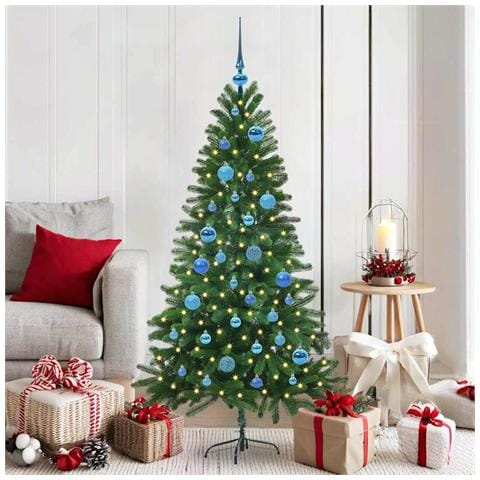 Albero di Natale con 150 LED con supporto Verde 150 cm PE - Foto 2