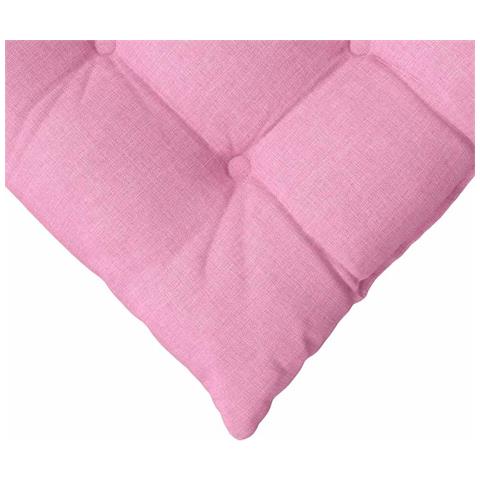 Cuscini per Seduta 2 pcs Rosa 40 x 40 x 6 cm Tessuto - Foto 9