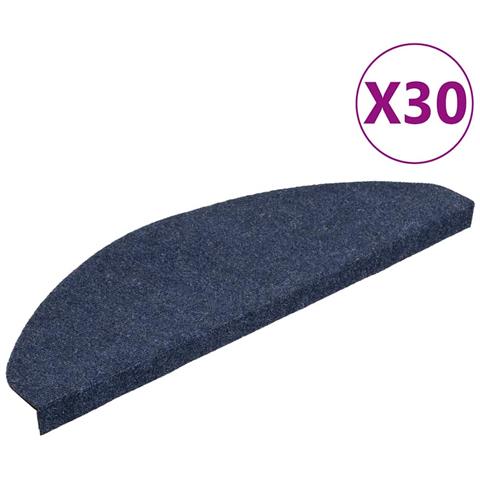 Tappetini Autoadesivi per Scale 30 pz Blu 65x22,5x3,5 cm - Foto 1