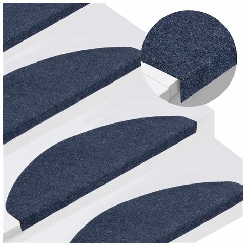 Tappetini Autoadesivi per Scale 30 pz Blu 65x22,5x3,5 cm - Foto 2