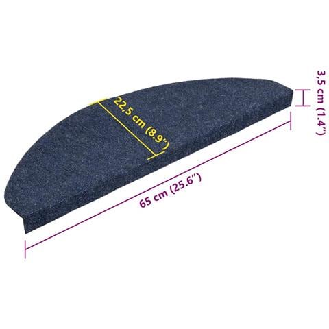 Tappetini Autoadesivi per Scale 30 pz Blu 65x22,5x3,5 cm - Foto 9