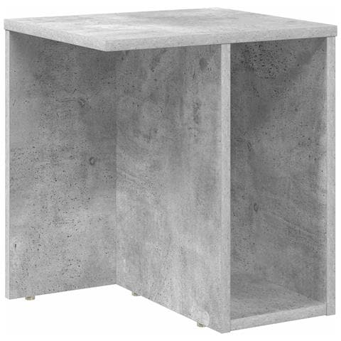 Tavolino Grigio cemento 37 x 32 x 40 cm Legno multistrato - Foto 1