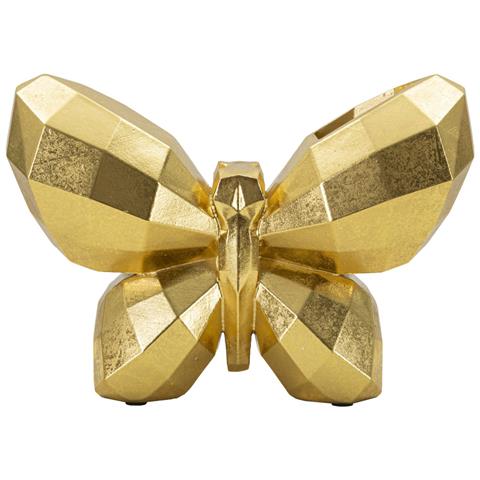 Soprammobile Butterfly Oro In Resina A Forma Di Farfalla - Foto 1
