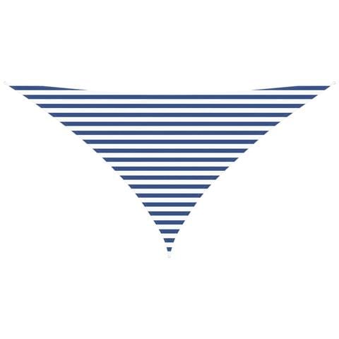 Vela da ombra solare Blu e Bianco 3,5 x 3,5 x 4,9 m - Foto 1