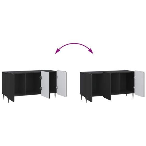 Mobile TV Nero 99 x 34,5 x 52 cm Legno ingegnerizzato - Foto 9