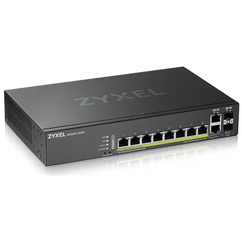 GS2220-10HP Gestito L2 Gigabit Ethernet (10/100/1000) Supporto Power over Ethernet (PoE) Nero - Foto 1