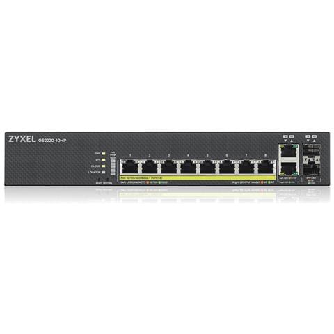 GS2220-10HP Gestito L2 Gigabit Ethernet (10/100/1000) Supporto Power over Ethernet (PoE) Nero - Foto 2