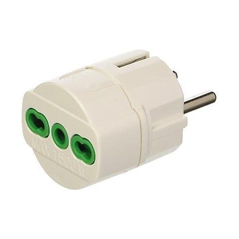IPW-ADP26 - Adattatore Schuko Spina 2P+T- Presa bipasso 2P+T - Foto 2