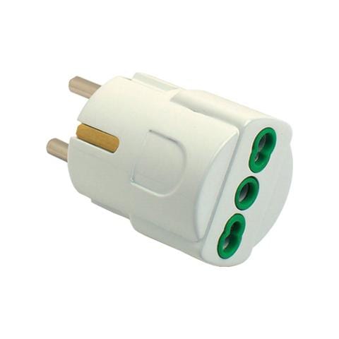 IPW-ADP26 - Adattatore Schuko Spina 2P+T- Presa bipasso 2P+T - Foto 1