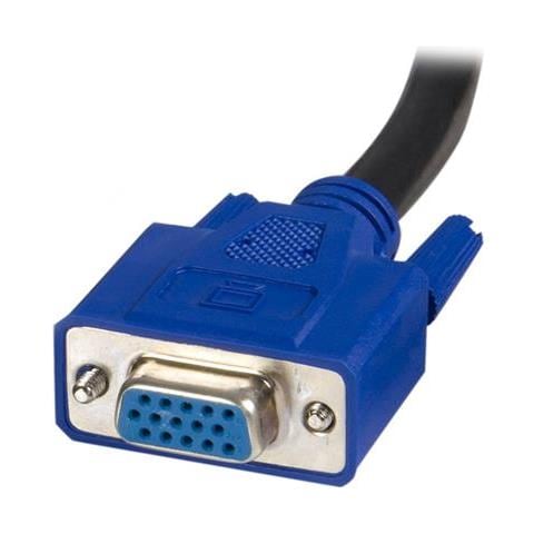 Cavo per commuttatore KVM 2 in 1 VGA e USB - Cavo Switch KVM per USB e VGA da 1,8m - Foto 2