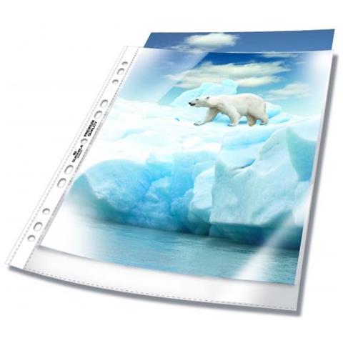 Buste Foratura Univ Ppl Apertura Lato Superiore A4 Spess: 60mµ 50pz - Foto 1