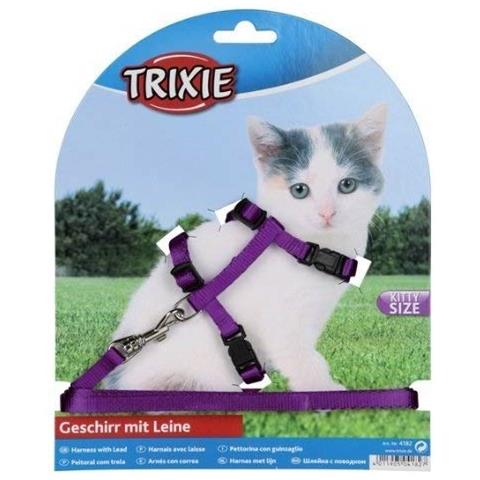 Trixie 4182 - Pettorale E Maniglia Gattini, 19-31 Cm 8 Mm, 1,20 M, Colori Assortiti- - Foto 1