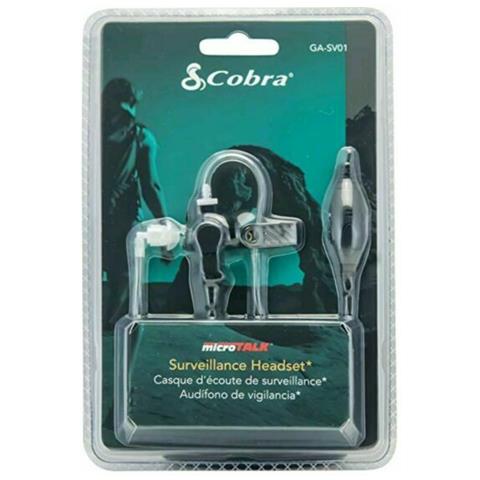 GA-SV01 Cuffia Di Sorveglianza Con Microfono E Tasto Push To Talk (Ptt) Funziona Con Radio Cobra Microtalk - Foto 2
