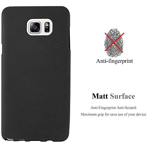 Custodia Compatibile Con Samsung Galaxy Note 5 In Frost Nero - Coperchio Protettivo In Silicone Tpu Flessibile - Foto 2