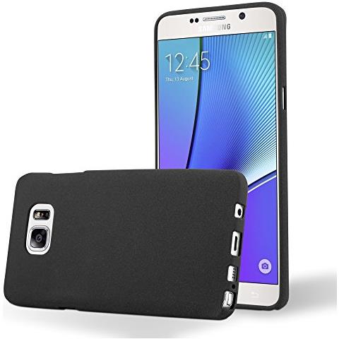 Custodia Compatibile Con Samsung Galaxy Note 5 In Frost Nero - Coperchio Protettivo In Silicone Tpu Flessibile - Foto 1
