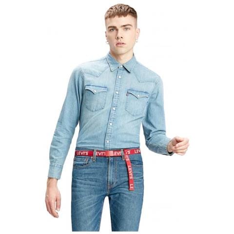 Barstow Western Standard Red Cast Camicia Manica Lunga Uomo Taglia M - Foto 1