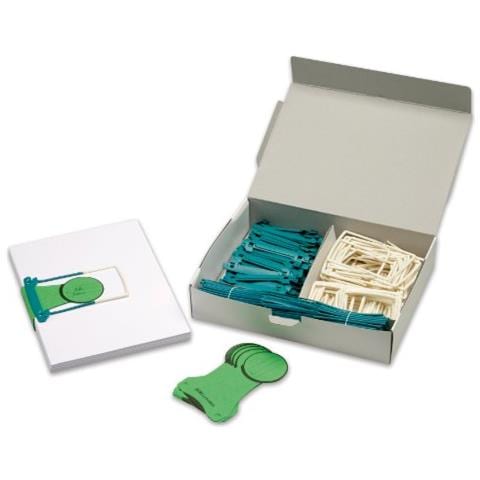 5721000 - Kit Per Archiviazione Con Pinze, Senza Pvc E Plastica, Capacità: 8 Cm, Confezione Da 100 Pezzi, Colore: Verde - Foto 2