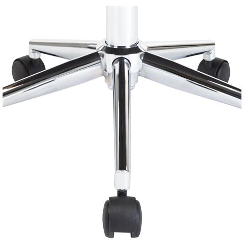 Sedie Da Pranzo Girevoli 6 Pz Nere In Similpelle - Foto 2