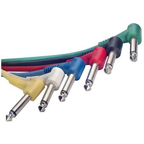 Spc060l E 60 Centimetri Mono Angolato Cavo Patch - Multicolore (confezione Da 6)  - Foto 1