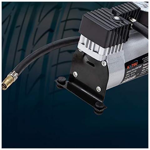 Katsu Heavy Duty Auto Gonfiatore 12v 14a 150psi Ad Alto Volume Daria Della Pompa Del Compressore Pneumatico Per Le Automobili Furgoni 4x4 3 Adattatori Dellugello Extra - Foto 4