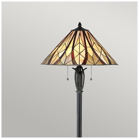 Lampada Da Terra Tiffany, Bronzo Valoroso, E27 - Foto 5