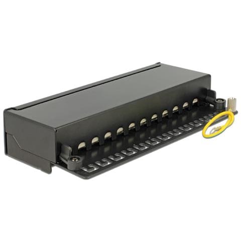 87296, 12 x RJ45/12 x LSA, Nero, Metallo, Scatola - Foto 2