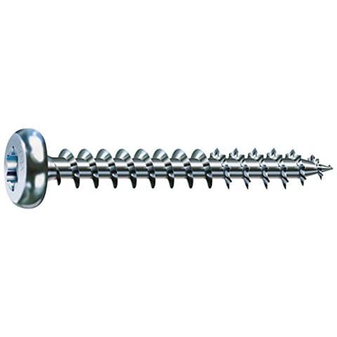 , A9J, Vite universale, semi-testa Rotonda, T-STAR plus, 4 taglio, filettatura Piena, 200 pezzi, 4,5 x 40 mm, lucido zincato - Foto 1