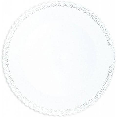 Piatto Rotondo Merletto Ø 32 Cm - Bianco - Foto 1