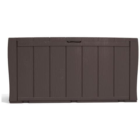 Baule In Resina Effetto Legno Marrone Sherwood 117x45x H57,5 Cm - Foto 1
