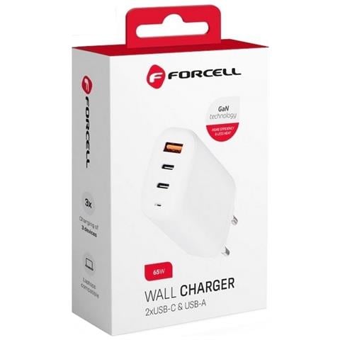 Caricatore Usb-a E 2x Usb-c Tecnologia Gan 65w Quick Charge 4.0 - Foto 9