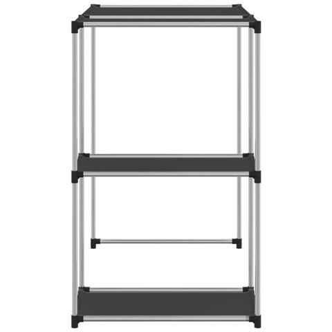 Rastrelliera Per Lavatrice Nera 87x55x90,5 Cm Ferro - Foto 2