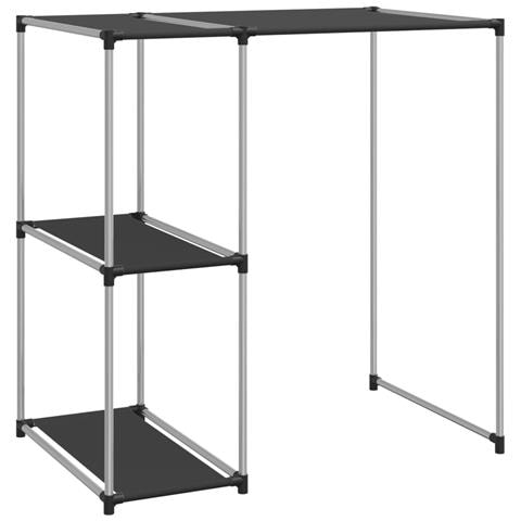 Rastrelliera Per Lavatrice Nera 87x55x90,5 Cm Ferro - Foto 1