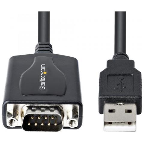 1p3fpc-usb-serial Adattatore Per Inversione Del Genere Dei Cavi Db-9 Usb Type-a (4 Pin) Usb 2.0 Nero - Foto 2