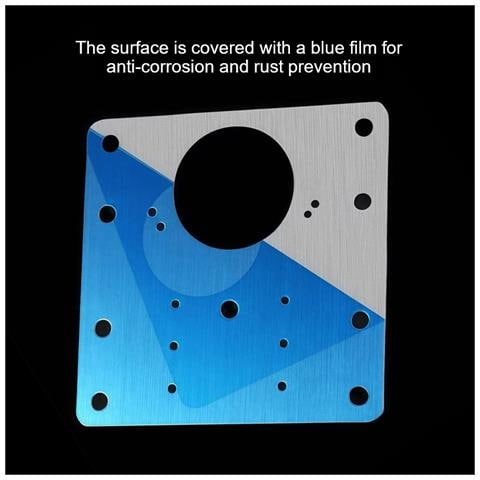 Piastra Di Riparazione Per Cerniere Per Mobili 9x9 Cm In Acciaio Inox, Confezione Da 10 Silver D971 - Foto 7