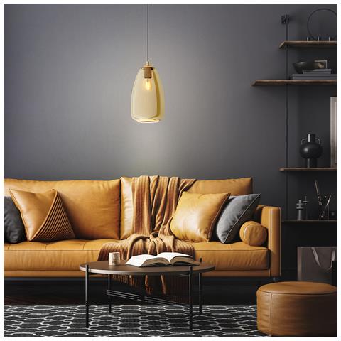 Lampadario Contemporaneo Alobrase Piccola 1 Luce Metallo Ottone Spazzolato - Foto 1