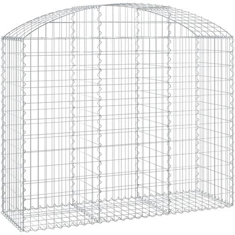 Cesto Gabbione Ad Arco 150x50x120/140 Cm Ferro Zincato - Foto 1