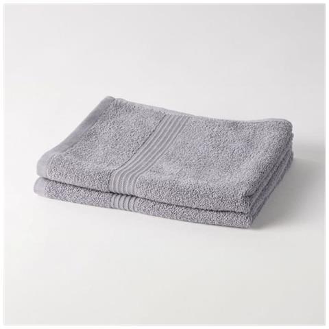 Set Di Asciugamani Essential Grigio Acciaio 50 X 90 Cm (2 Unità) - Foto 1
