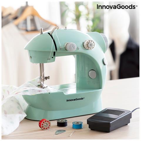 Mini Macchina da Cucire Portatile Sewny con 2 Livelli di Velocità Colore Verde - Foto 1