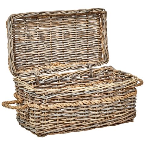 Set Di 3 Scatole Rattan Chiaro Gerasa - Foto 2