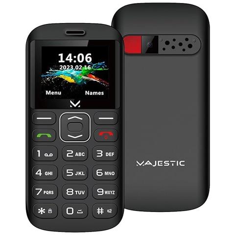 SILENO 28 Senior Phone DUAL SIM Display 1,77” a Colori Wireless Audio Fotocamera Torcia LED Tasto SOS Base di Ricarica Nero - Foto 2