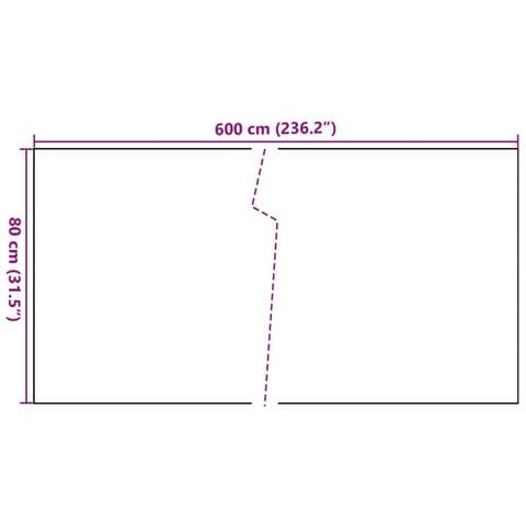 Paravento Da Balcone Marrone E Nero 600x80 Cm In Polyrattan - Foto 8