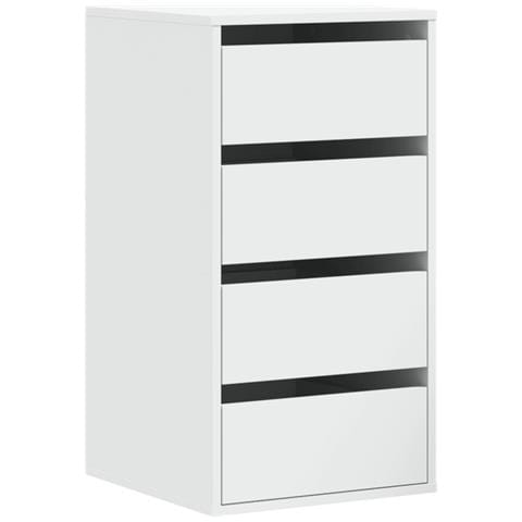 Cassettiera Bianca 40x41x76 cm in Legno Multistrato - Foto 2