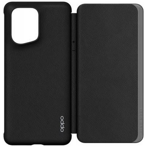 Custodia Find X5 Pro Folio Flip Cover Con Portacarte, Nero - Foto 2