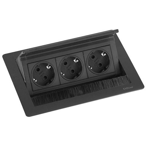 Presa Fliptop Push Small 3ST Shuko Nera - Foto 1