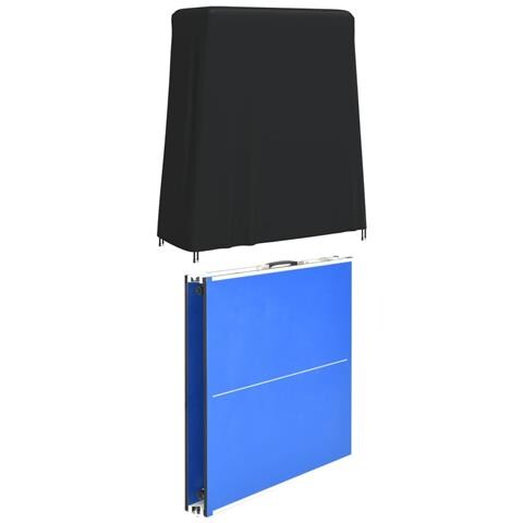 Copertura Per Tavolo Da Ping Pong Nera 165x70x185cm 420d Oxford - Foto 2