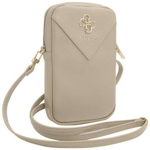 Borsa Per Smartphone Con Tracolla In Rilievo 4g, Dorato - Foto 2