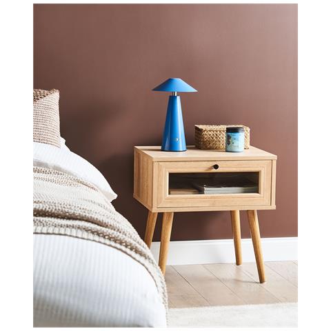 Comodino 1 Cassetto Albany Marrone Chiaro - Foto 1