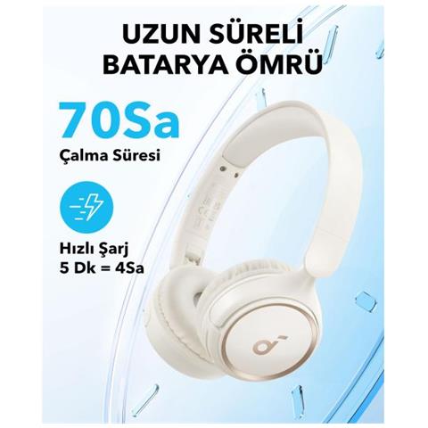 H30i - White Auricolare Wireless A Padiglione Musica E Chiamate Usb Tipo-c Bluetooth Bianco - Foto 2