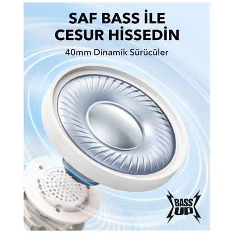 H30i - White Auricolare Wireless A Padiglione Musica E Chiamate Usb Tipo-c Bluetooth Bianco - Foto 3